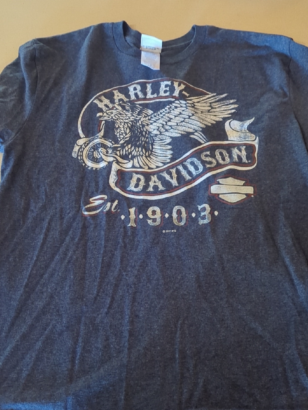Harley-Davidson Navy Short Sleeve Eagle Graphic Tee